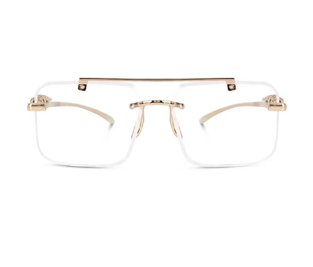 Rimless Rectangle Metal Frame